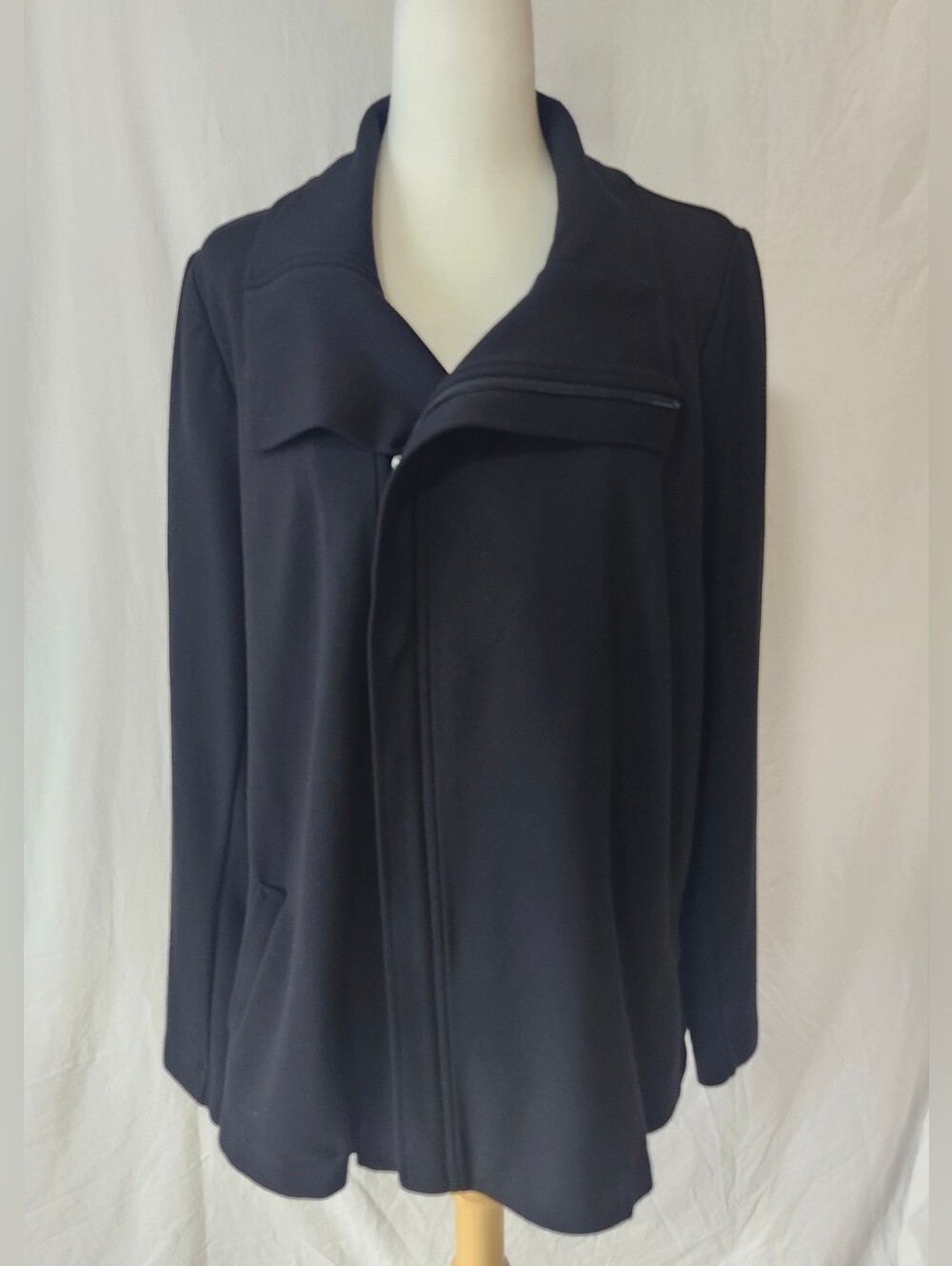 Blue Sky Black Women’s Asymmetrical Zip Jacket